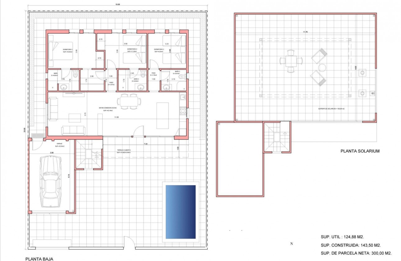 Nouvelle construction - Villa - Fuente Álamo - La Pinilla