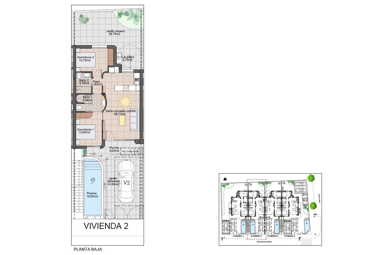 Nueva construcción  - Bungalow - Pilar de la Horadada