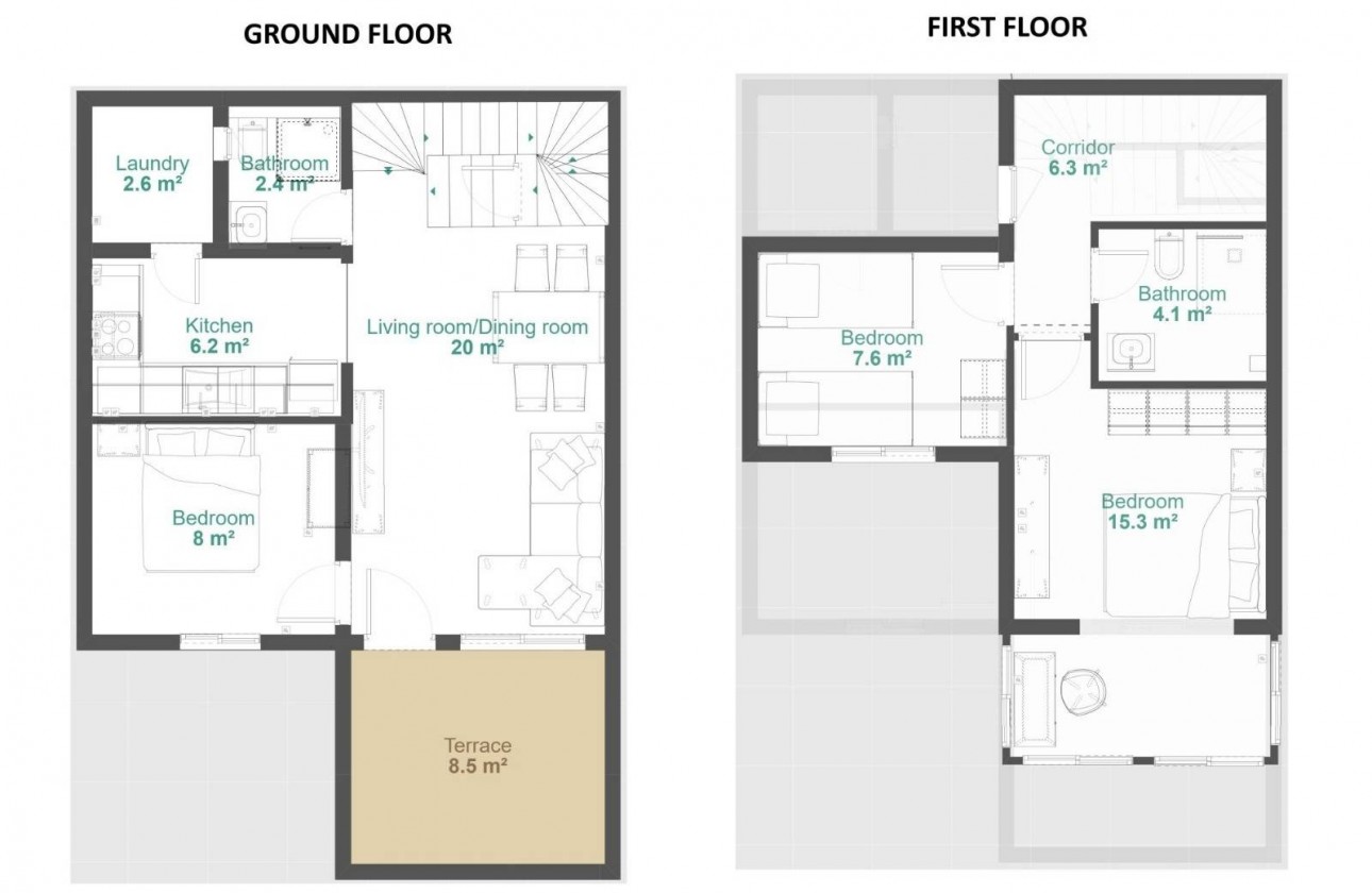 Resale - Duplex - Orihuela - Urbanización Perla del Mar