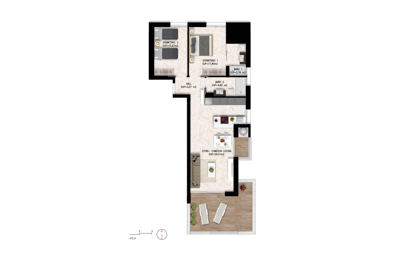 Resale - Apartment / flat - Orihuela - Inland