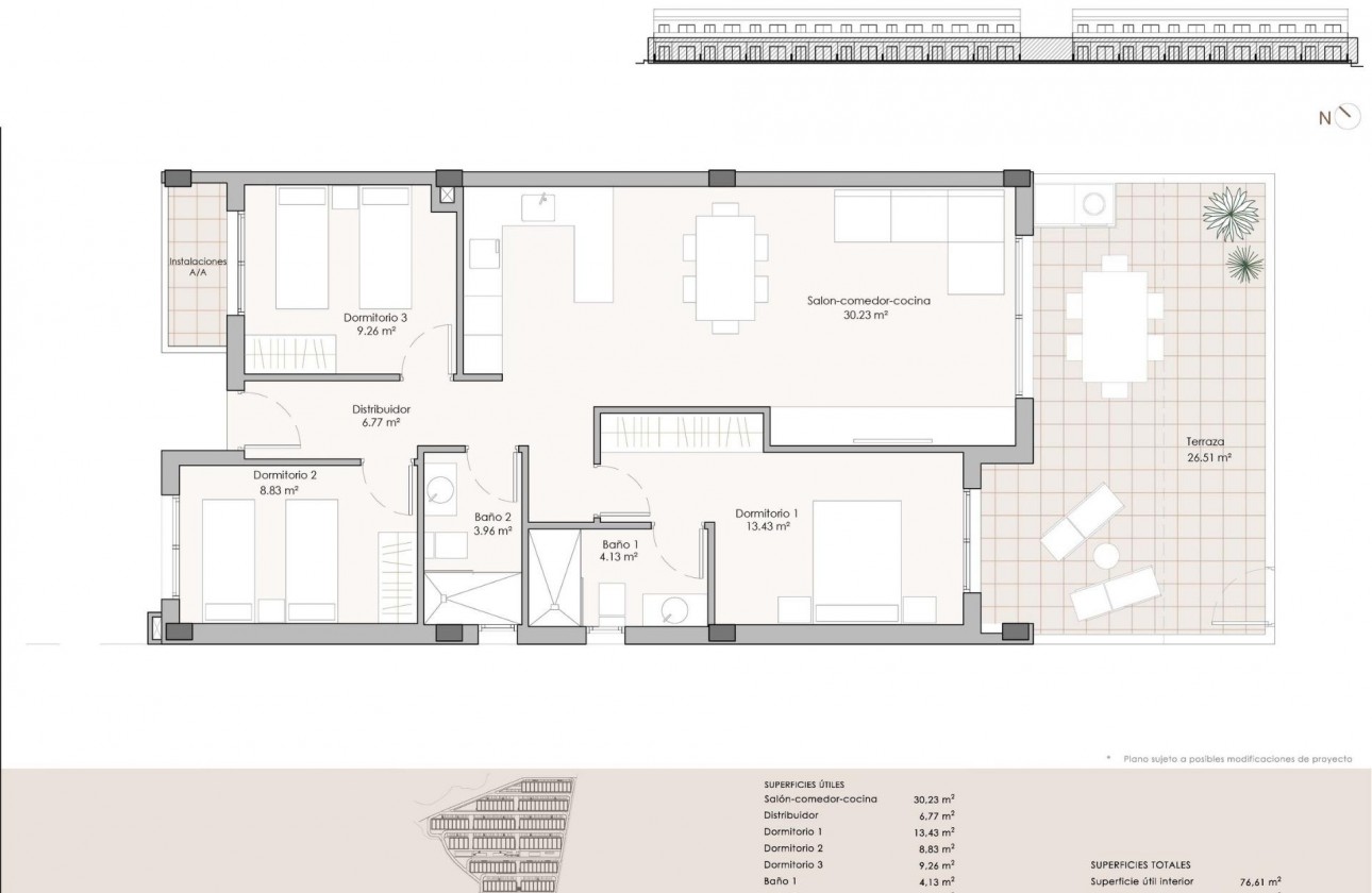 New Build - Apartment / flat - Pulpi - Aguilón Golf