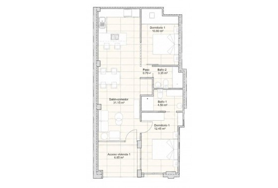 New Build - Apartment / flat - San Javier - pueblo